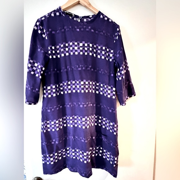 Equipment Purple "Aubrey" shift dress. 100% Size S - Picture 8 of 9